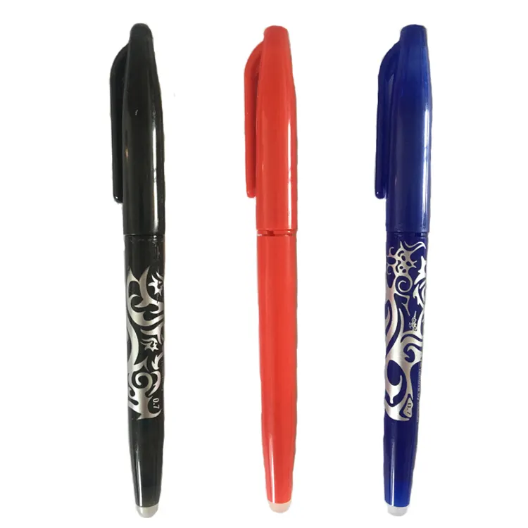 Manufacture Best Seller Heat Friction Erasable Ink Gel Ball Pen with Eraser Refill