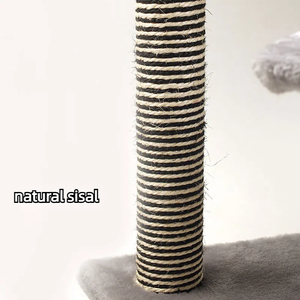 Árbol para gatos PETDOM, venta al por mayor, nuevo diseño, escalera giratoria, rascadores para gatos grises, <span class=keywords><strong>parque</strong></span> para gatos - Product Image 4