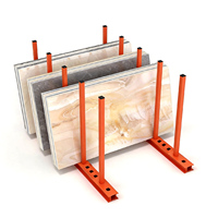 Anpassbares Metallplatten-Bündelregal Umweltfreundliche Präsentation für Stein, Marmor, Granit, Quarz, Glas – Regal für Lager und Steinfabrik