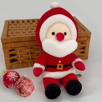 Mainan Boneka Natal Boneka Tangan Mainan Teman Anak-anak Hadiah Alat Peraga Permainan Seru dan Mainan Penghilang Kebosanan Isi Kapas PP Usia 14+