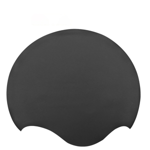 Bonnet de bain en silicone de qualité alimentaire, unisexe, pour cheveux longs ou courts, avec protection des oreilles, pour femmes, hommes, adultes, jeunes, enfants, écologique - Product Image 1