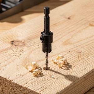 Top Quality Countersink Tapered <b>Drill</b> <b>Bits</b> Counter Sinker Set 1/4" Hex Shank Quick Change for Woodworking Pilot Screw Hole Set - Product Image 6