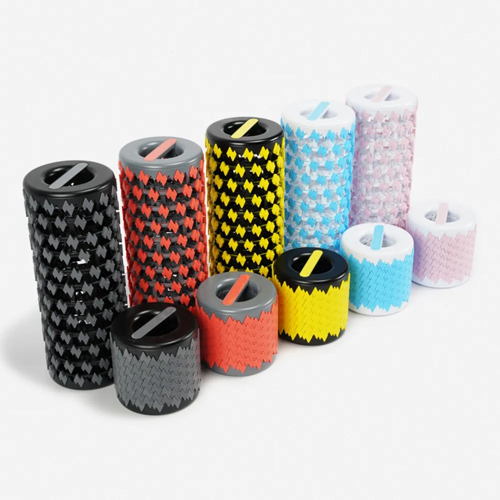 Timecreate new design patent foam roller adjustable collapsible foam roller portable light weight custom logo foam roller