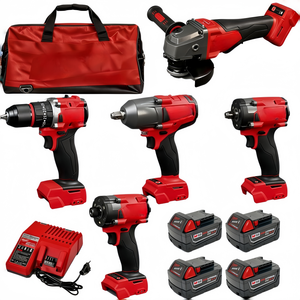 Ensemble d'outils de tournevis électrique 10-en-1 sur mesure avec <span class=keywords><strong>batterie</strong></span> au lithium 5Ah et chargeur, <span class=keywords><strong>outil</strong></span> multifonction, ensemble d'outils électriques pour la maison - Product Image 3
