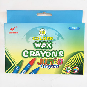 Avec <span class=keywords><strong>Logo</strong></span> Personnalisé Pack 16 Color10 * 100 mm Crayons Pour Enfants couleur <span class=keywords><strong>crayon</strong></span> Peinture Boîte De Papier Emballage - Product Image 1