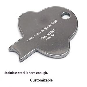 ที่เปิดกระป๋องรูปปลาทำจากสแตนเลส 2.0 พร้อมโลโก้แบบกำหนดเองด้วยการตัดเลเซอร์ ป้ายฮาร์ดแวร์แบบพิเศษ รองรับการเปิดขวดด้วยการงัด - Product Image 3