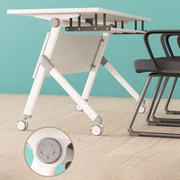 Table de formation pliante pliable de réunion de bureau d'école commerciale avec des roulettes