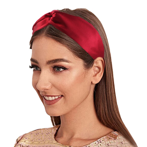 Serre-têtes en satin torsadés ajustables avec logo personnalisé pour femmes, accessoires capillaires en gros, bandeaux élastiques <span class=keywords><strong>soyeux</strong></span> - Product Image 2