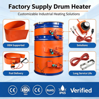 Chauffe-tambour en silicone 200L pour fûts d'huile, étanche et résistant à l'huile, avec thermostat pour le chauffage industriel des liquides