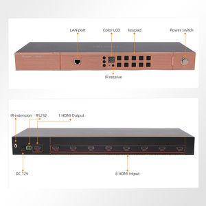 Commutateurs <span class=keywords><strong>HDMI</strong></span> TESmart à télécommande 8 ports en <span class=keywords><strong>1</strong></span> sortie 8x1 4K60Hz Prise en charge EDID Auto-scan Auto-détection pour les centres de commande et de contrôle - Product Image 3