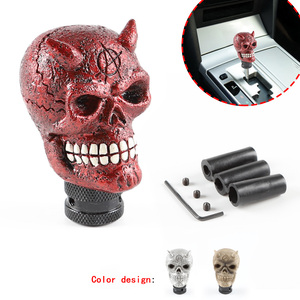 JDM Racing Culture Universal Anarch Skull Gear Devil Head pomello del cambio Car Manuel Stick - Product Image 1