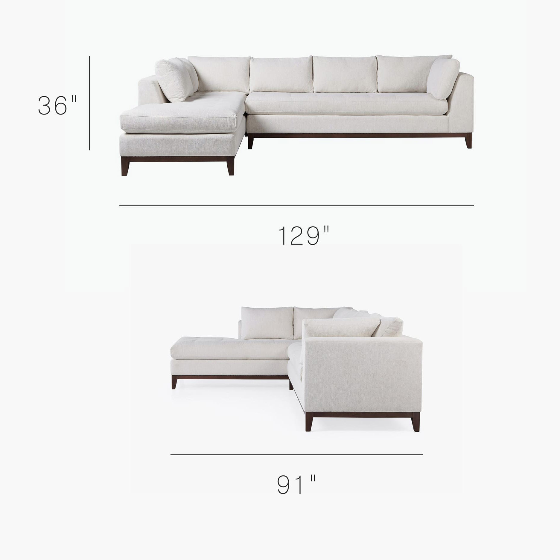 Wholesale cheap home furniture factory direct wood base fabric L shape chaise living room sofa