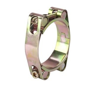 Abrazadera Robusta de Dos Pernos de Alto Torque, Acero al Carbono Galvanizado, Conexión de Tubería de Drenaje para Barcos y Yates, Herraje Confiable - Product Image 2