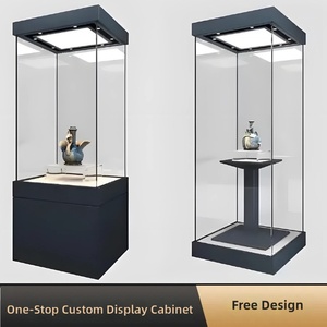 <span class=keywords><strong>Vitrine</strong></span> d'exposition autoportante de luxe pour centre commercial et musée avec <span class=keywords><strong>verre</strong></span> trempé éclairé par LED, vision panoramique à 360° sans <span class=keywords><strong>angle</strong></span> mort - Product Image 2