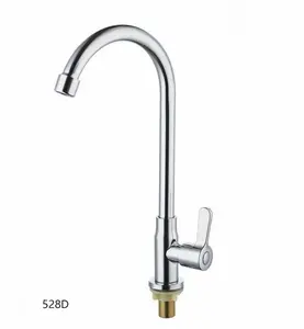 KAWAL Elegant Comfortable Energy-saving Mixer Taps Single Cold Large High Bend Faucet For Kitchen Graphic Design Sliver Modern