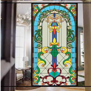 Dôme en <span class=keywords><strong>vitrail</strong></span> peint à la main pour plafond de bâtiment religieux, lucarne de villa de luxe, <span class=keywords><strong>verre</strong></span> trempé courbé à chaud, motif personnalisé 16m - Product Image 6