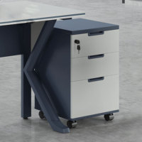 Bureau de travail exécutif moderne VENSEN avec fonction de bureau assis-debout, mobilier de bureau en bois stratifié