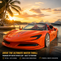 Bateau à moteur convertible en FRP orange de 5,2 m, 4-5 passagers, Yamaha 90HP 115HP, jet ski avec pompe à jet, mini jet ski
