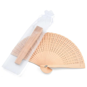Abanico Plegable de Madera Grabado Personalizado, Abanicos Personalizados para Bodas, Cumpleaños, Decoración de Fiestas de Bebés, Regalos para Invitados - Product Image 2