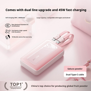 อันเคอร์ อันเคอร์แบตสำรองแบบสองสา<span class=keywords><strong>ย</strong></span> 45W ชาร์จเร็<span class=keywords><strong>ว</strong></span> แหล่งจ่า<span class=keywords><strong>ย</strong></span>ไฟมือถือ 20000 มิลลิแอมป์ A110M - Product Image 2