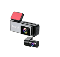 Caméra embarquée 4K avec écran IPS de 1,47 pouces, double objectif, enregistreur de conduite Wi-Fi, surveillance de stationnement 24h/24, GPS en option