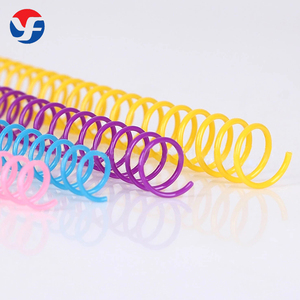 Vòng Buộc Xoắn Ốc Xoắn Ốc Đơn Bằng Nhựa PVC PET Nhiều Màu - Product Image 1