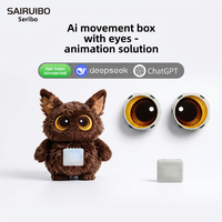 Jouet en peluche interactif IA avec module oculaire d'animation intelligent et système de mémoire, animal en peluche pour enfants, cadeau
