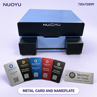 Imprimante à plat UV compacte NUOYU A4 pour cartes de visite métalliques/plaques signalétiques/logos, compatible tête d'impression XP600, 200x300mm, KCMYW