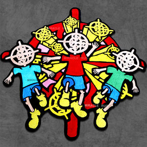 多样化的口味和装饰主题圆桌下的圆形地毯定制地毯旋转拼布区域厚重粗糙地毯 - Product Image 2