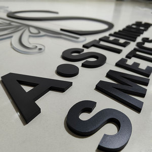 Insegna Aziendale Personalizzata in Acrilico, Lettere Logo per Interni, Lettere 3D in Plastica Acrilica per Insegne e Loghi <span class=keywords><strong>da</strong></span> Parete - Product Image 3