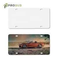Plaques d'immatriculation vierges en aluminium pour sublimation Prosub Wholesale à quatre trous, pour impression DIY