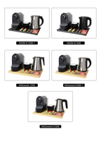 Honeyson Nouvelle Machine à Café Portable pour Hôtels avec Plateau Bouilloire pour Hôtels et Gîtes