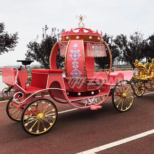 Carrosse de <span class=keywords><strong>mariage</strong></span> électrique de princesse de rêve, chariot de décoration de table, carrosse royal de luxe électrique à cheval - Product Image 6