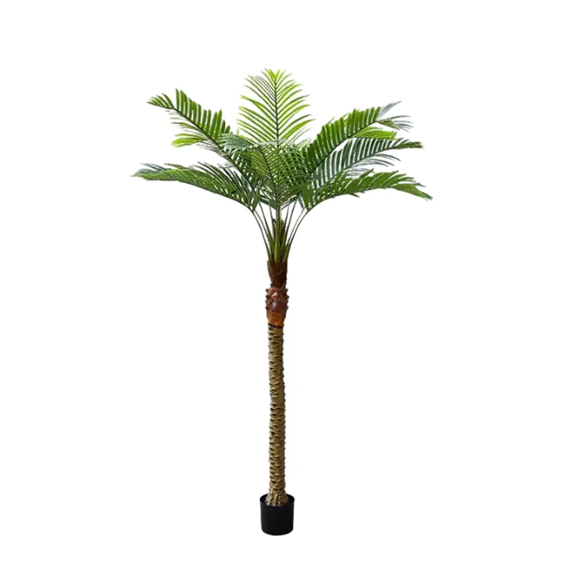 Árvore de coco simulada de algas marinhas, paisagem tropical, decoração de interiores, ornamentos de paisagem, árvore artificial