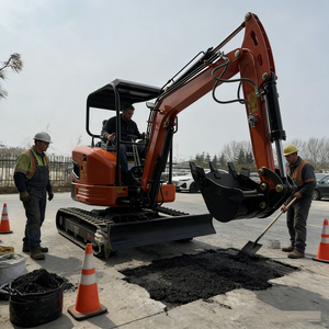 Mini Excavadora de 3.5 Toneladas con Motor Kubota, Aprobada por EPA/CE, Excavadora Hidráulica Pequeña para Trabajos de Jardinería y Granja - Product Image 4