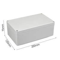 [Prêt à expédier] 200x120x75mm Uworthy bon prix boîte de jonction électrique à montage mural IP65 boîtier en plastique ABS étanche