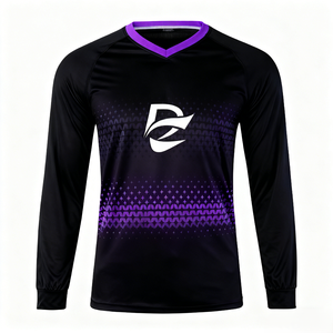 Jersey de Ciclismo de Manga Larga para MTB, Carretera y Descenso, Personalizado con Impresión Artística Premium, Multicolor, Transpirable, de Secado Rápido y que Absorbe la Humedad - Product Image 1