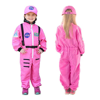 Disfraz de Astronauta Piloto de la NASA con Casco de Visera Móvil para Niños