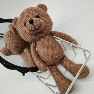 Amigurumi Kawaii Bear <b>Toy</b> Handmade <b>Soft</b> Crochet Knit Doll Baby Sleeping <b>Stuffed</b> Animal Plush <b>Toy</b> for Children - Product Image 3