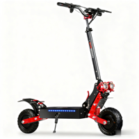 Trottinettes électriques en alliage d'aluminium directes d'usine, étanches, vitesse maximale 65 km/h, capacité maximale 150 kg, pliables, double moteur, lithium