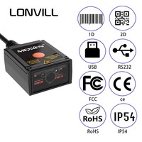 LONVILL Centro de clasificación automática Matriz DE DATOS PDF 417 Maxi Code industrial 1D escaneo de código de barras Escáner de código 2D de alta velocidad