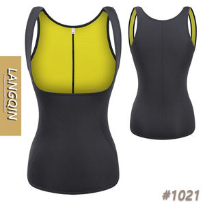 เสื้อกล้ามซาวน่าเนโอพรีนสำหรับผู้ชาย ยี่ห้อ Langqin แบบ Racerback ช่วยกระชับสัดส่วนและเผาผลาญไขมันบริเวณเอว ระดับการกระชับปานกลาง - Product Image 1