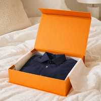 Recycled Materials Folding Magnetic Paper Gift Box with Matt Lamination for Clothing Custom Logo