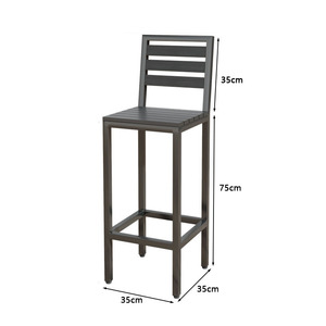Mesa Alta Rectangular Moderna para Patio Exterior, Juego de 1 Plaza para Uso Comercial, Mesa Alta Resistente y Duradera - Product Image 6