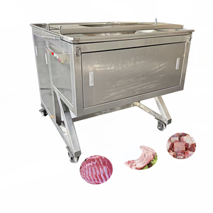 Cortadora de Carne Automática de Acero Inoxidable a <span class=keywords><strong>Precio</strong></span> Económico, Cortadora de Tiras de Carne, Máquina para Cortar Costillas Frescas de Cerdo y <span class=keywords><strong>Cordero</strong></span> con Hueso - Product Image 2