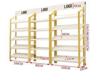 Zapatería Centro comercial Estante de exhibición para cosméticos Vino Camisas Bolsa Almacenamiento Elegante Gabinete Estante Idea de regalo - Product Image 5