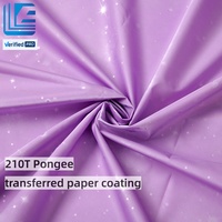 Tissu 100% Polyester 210T Ripstop Pongee avec revêtement en papier transféré Starlight, imperméable, anti-adhésif et anti-plis pour textiles pour filles