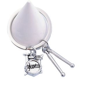 Llavero de tambor de moda europeo-americano de gran venta para amantes de la música, colgante de mochila estilo banda de rock - Product Image 1