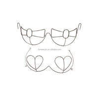 Carnaval cosplay costumes fil métallique soutien-gorge sexy sous-vêtements accessoires noeud papillon style samba soutien-gorge