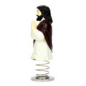 Figura Personalizada de Resina de Jesús, Bobblehead Religioso Pintado a Mano, Adorno Personalizable para Coche o Decoración del Hogar - Product Image 3